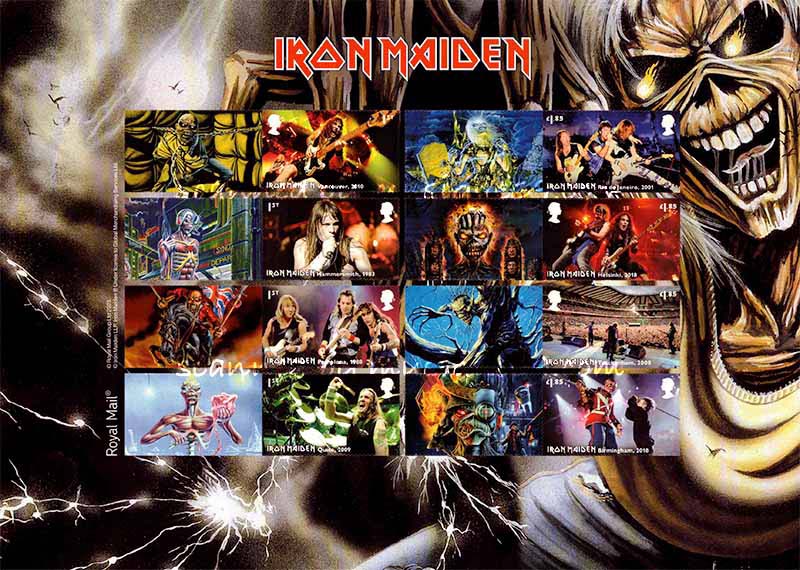 アイアンメイデン Iron Maiden - Iron Maiden Eddie Collectors Sheet