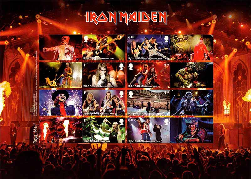 アイアンメイデン Iron Maiden - Iron Maiden Live Performances Collectors Sheet
