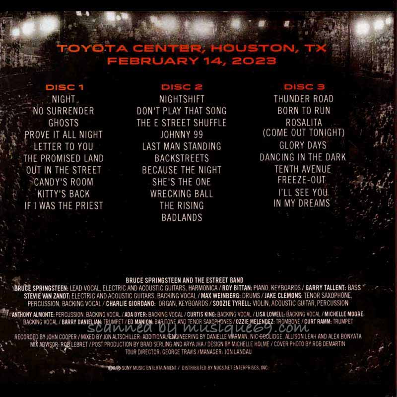 ブルーススプリングスティーン Bruce Springsteen & The E Street Band - Toyota Center, Houston, TX, Feb 14, 2023 (CD)