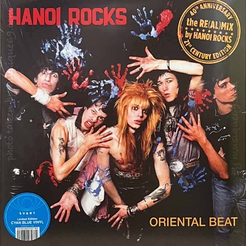 ハノイロックス Hanoi Rocks - Oriental Beat 40th Anniversary 21st Century Re(al)mix: Exclusive Cyan Blue Coloured Edition LP (vinyl)