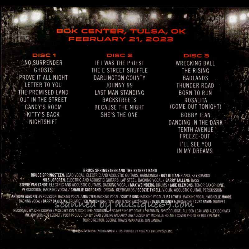 ブルーススプリングスティーン Bruce Springsteen & The E Street Band - Bok Center, Tulsa, OK, Feb 21, 2023 (CD)