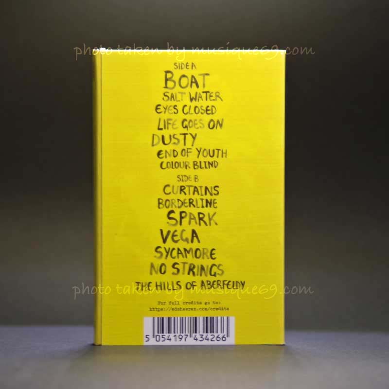 Ed Sheeran - Subtract: Clear Frosted Shell w/ Yellow and White Splatter Effect Design Edition (cassette)