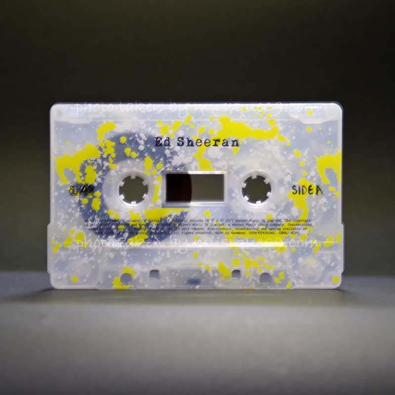 Ed Sheeran - Subtract: Clear Frosted Shell w/ Yellow and White Splatter Effect Design Edition (cassette)