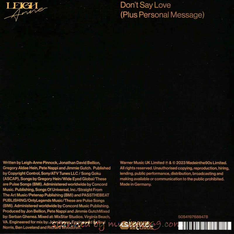 Little Mix (Leigh-Anne) - Don't Say Love: UK Exclusive Autographed Edition (CD)