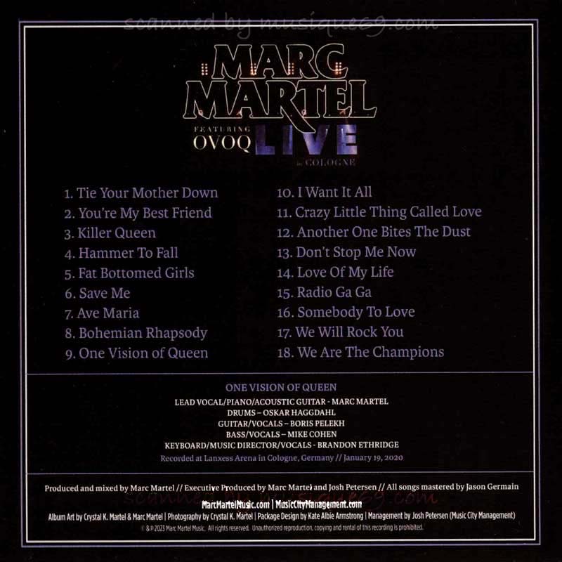 マークマーテル Marc Martel feat. OVOQ - Live in Cologne: Exclusive Limited Edition (CD)