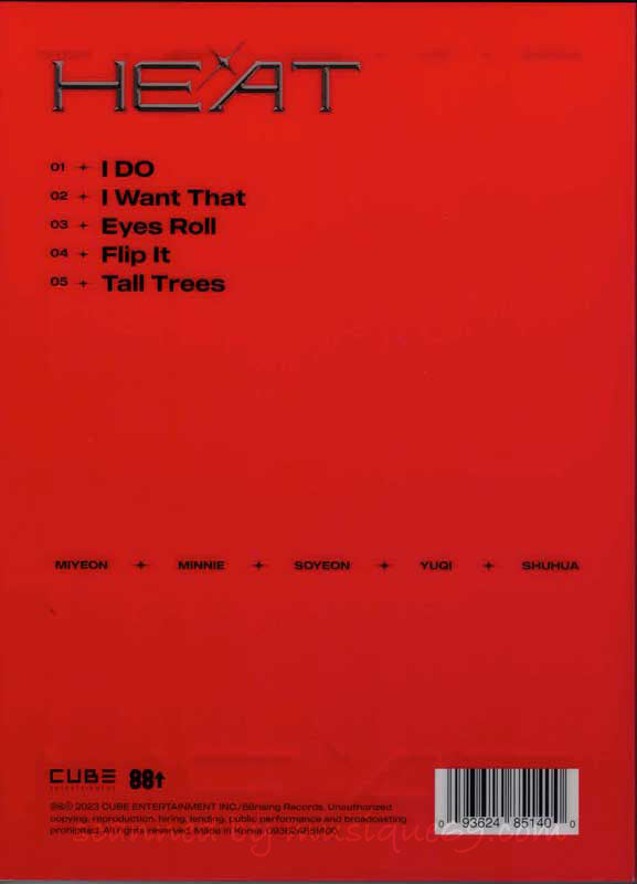 ジーアイドゥル (G)i-dle - Heat (Flare Version): D2C Exclusive Autographed Edition (CD)