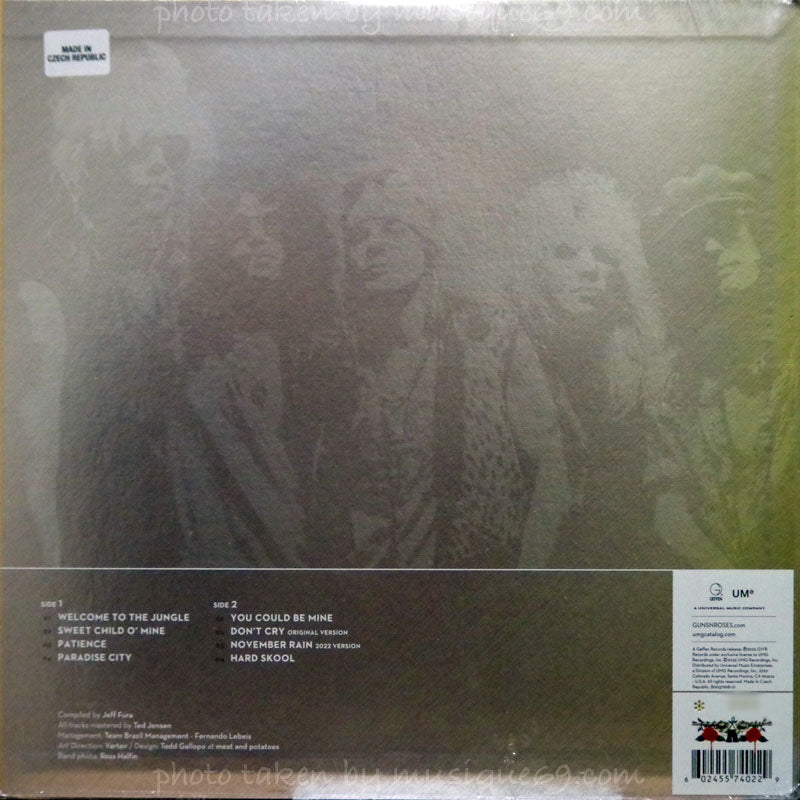 ガンズアンドローゼズ Guns N' Roses - Greatest Hits: 2023 Exclusive Numbered/ Clear Metallic Gold Color-in-Color Effect LP (vinyl)