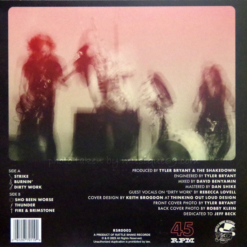 タイラーブライアント Tyler Bryant & The Shakedown - Dirty Work: Exclusive Autographed/ Pink Coloured 10" LP (vinyl)