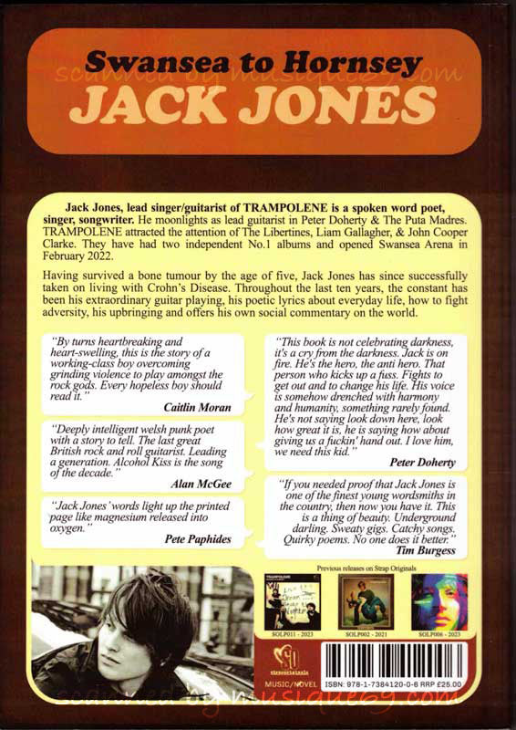 トランポリン Trampolene (Jack Jones) - Swansea to Hornsey: Exclusive Autographed Edition Novel (Book)