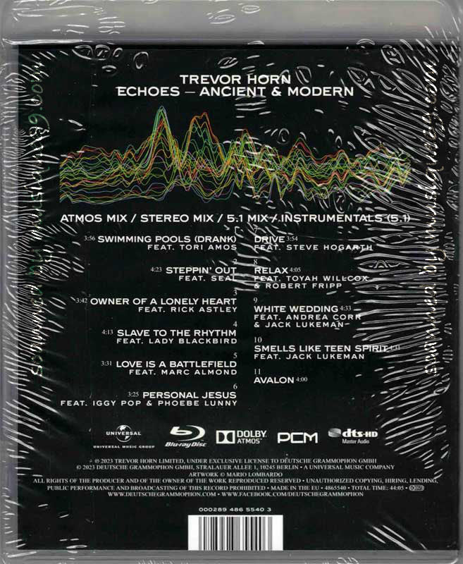 トレヴァーホーン Trevor Horn - Echoes: Ancient & Modern SDE Surround Series Exclusive Limited Edition Blu-Ray Audio