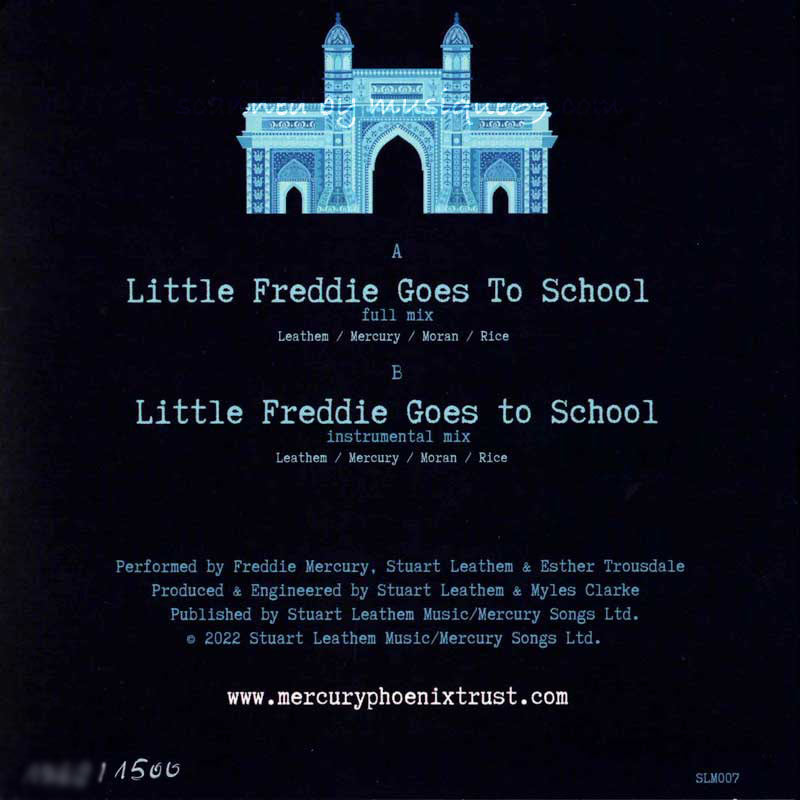 フレディマーキュリー Freddie Mercury & Stuart Leathem feat. Esther Trousdale - Little Freddie Goes to School: Limited Numbered/ Blue Coloured 7" Single (vinyl)