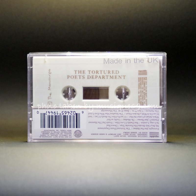 Taylor Swift - The Tortured Poets Department + The Manuscript: Exclusive Ghost White Shell Limited Edition (cassette)