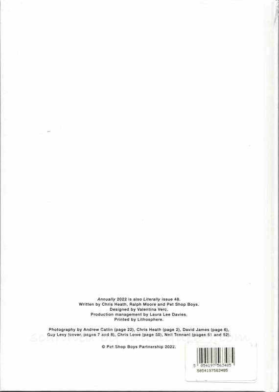 Pet Shop Boys - Annually 2022 Hardback Book: Exclusive Limited Edition (Book)