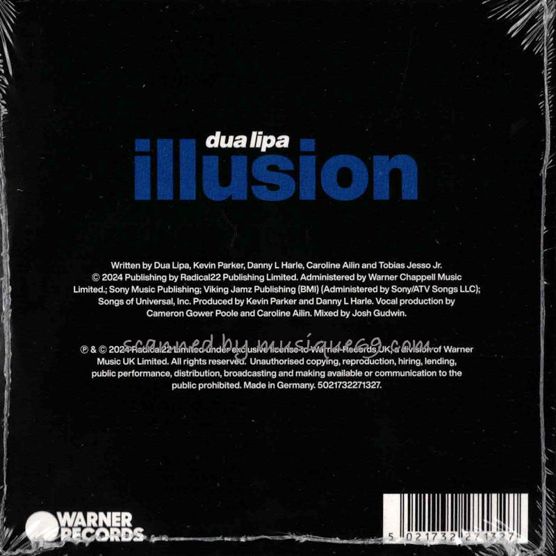 デュアリパ Dua Lipa - Illusion: Exclusive Limited Edition Blue Coloured Disc (CD)