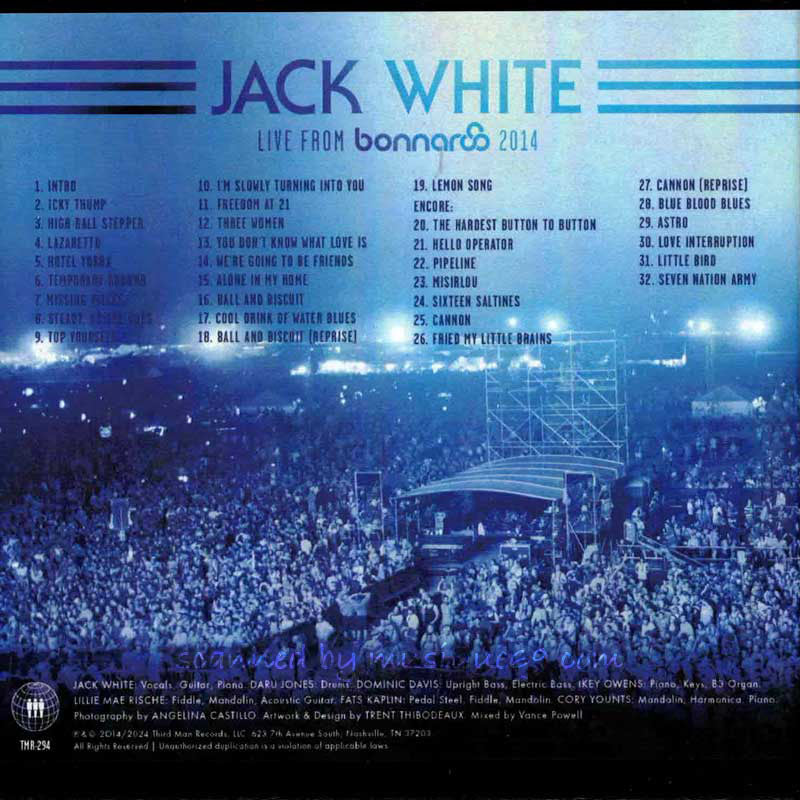 Jack White - Live from Bonnaroo 2014 (CD)