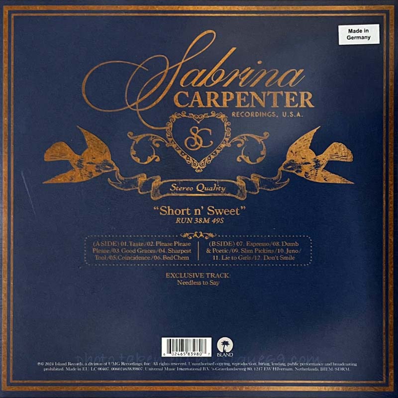 Sabrina Carpenter - Short n' Sweet: Exclusive Bonus Track Edition (vinyl)