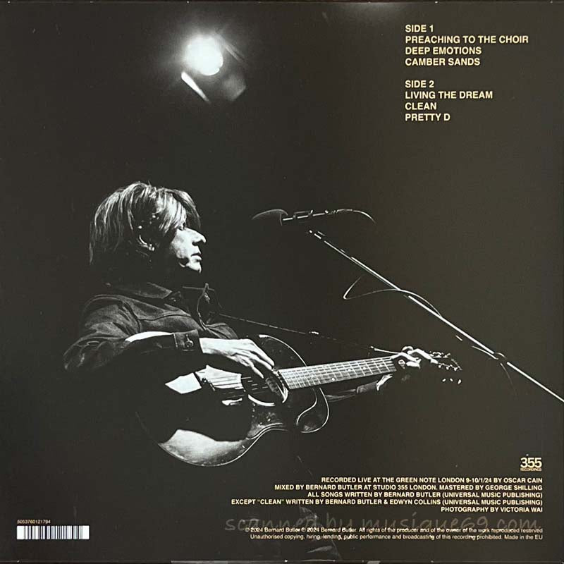 バーナードバトラー Bernard Butler - Live at the Green Note: Exclusive Autographed Edition 10" LP (vinyl)