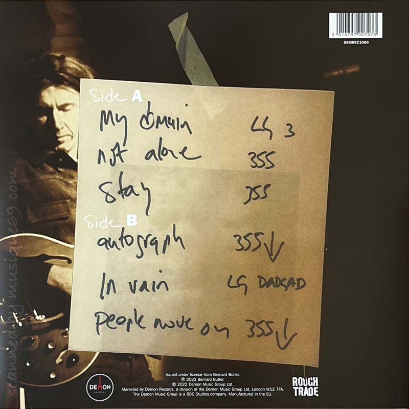 バーナードバトラー Bernard Butler - Live at Rough Trade East: Exclusive Autographed Edition (vinyl)