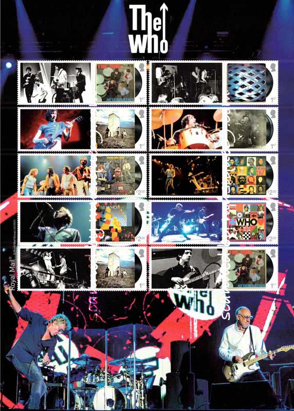 ザ・フー The Who - Collectors Stamp Sheet (goods)