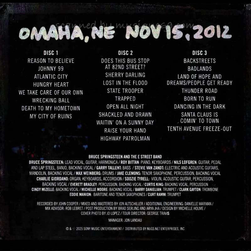 ブルーススプリングスティーン Bruce Springsteen & The E Street Band - Omaha, NE | Nov 15, 2012: US Exclusive Edition (CD)