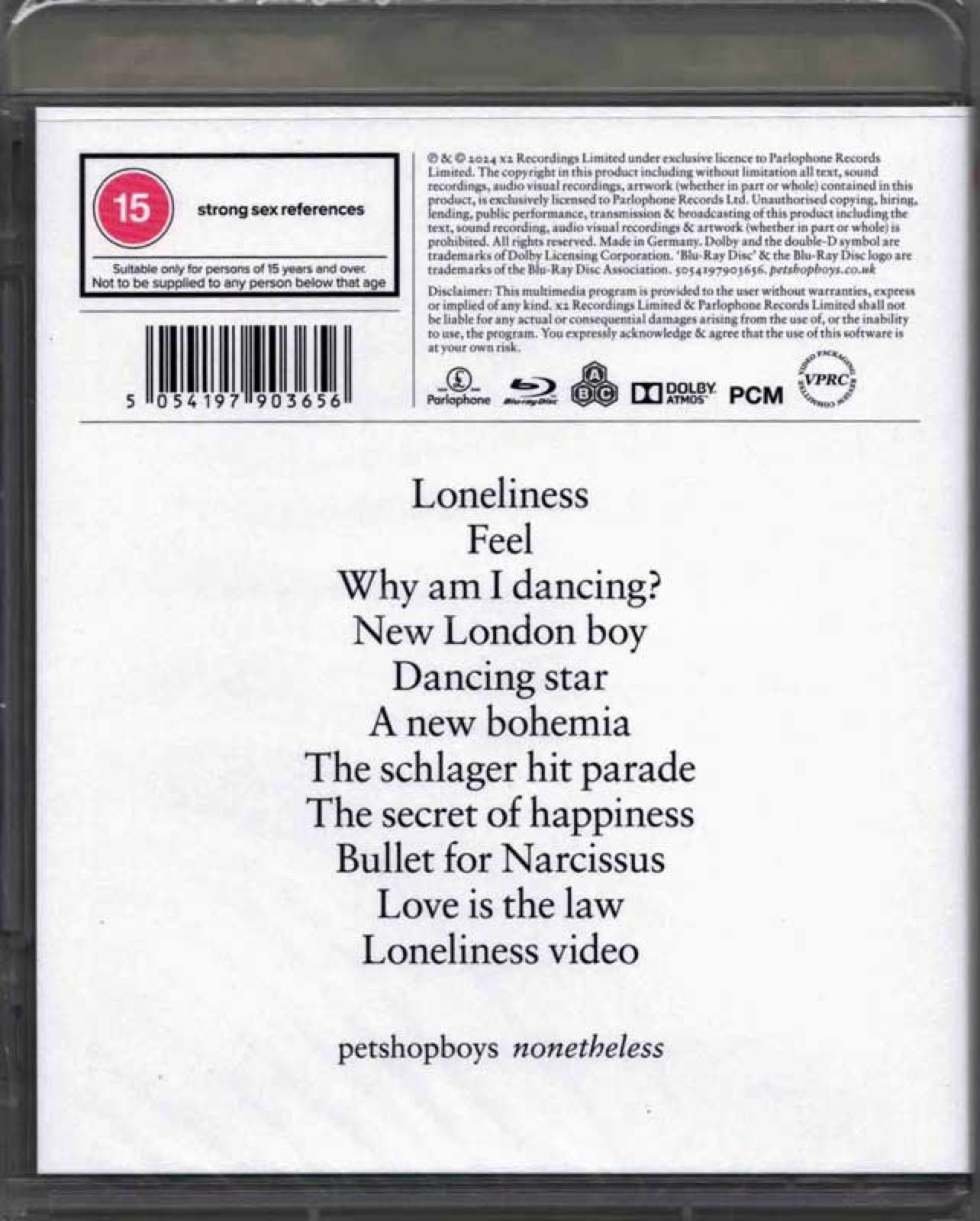 Pet Shop Boys - Nonetheless: SDE Surround Series Exclusive Limited Edition Blu-Ray Audio