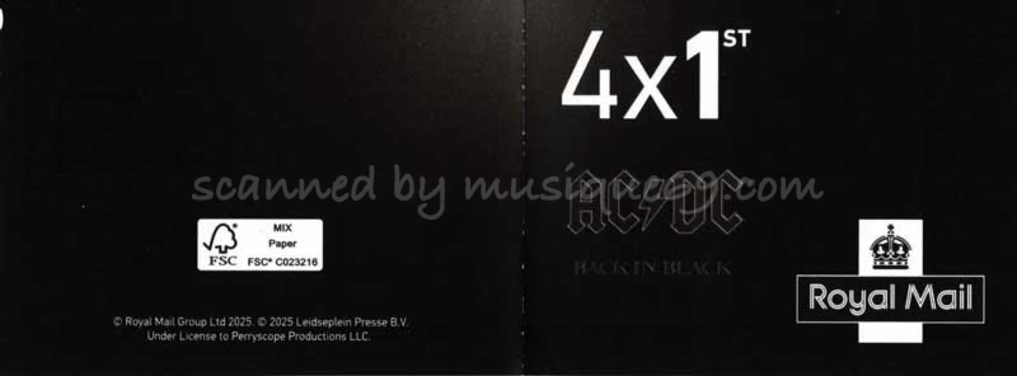 AC/DC - Back in Black Special Stamp Book
