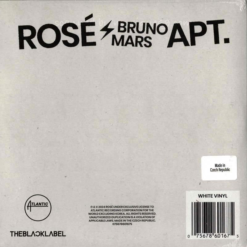 ブルーノマーズ Bruno Mars (Rose & Bruno Mars) - Apt. US Exclusive White Colour 7" Ep Single (vinyl)