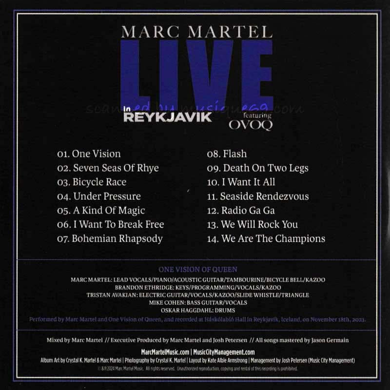 マークマーテル Marc Martel feat. OVOQ - Live in Reykjavik: Exclusive Limited Edition (CD)