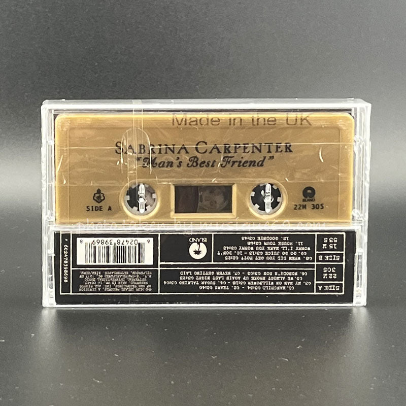 サブリナカーペンター Sabrina Carpenter - Man's Best Friend: Exclusive B/W Alternate Cover Art/ Gold Shell Edition (cassette)