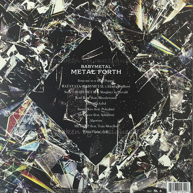 ベビーメタル Babymetal - Metal Forth: US Exclusive Autographed/ Alternative Cover/ Red Coloured Strictly Limited Edition LP (vinyl)