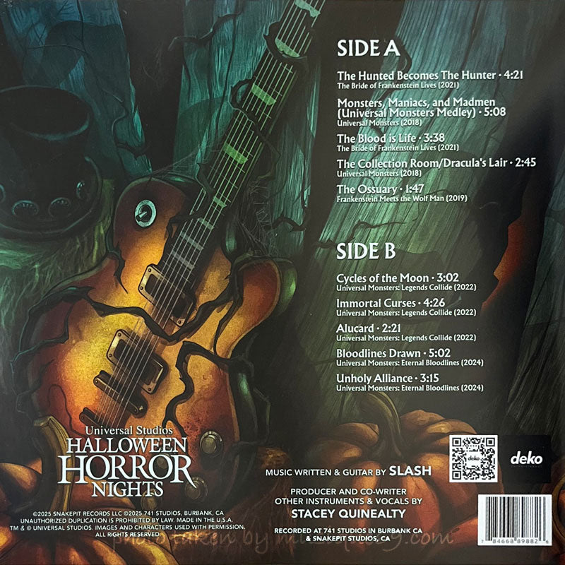 スラッシュ Slash - Music of Universal Studios Hollywood - Halloween Horror Nights Vol. 2: Exclusive Limited Edition LP (vinyl)