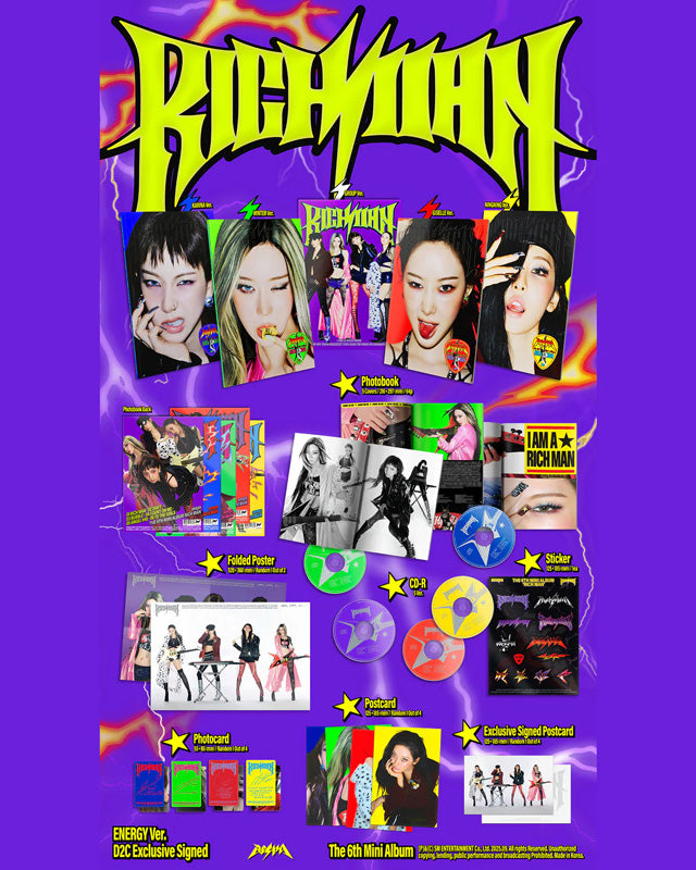 エスパ aespa - Rich Man (The 6th Mini Album): US Exclusive Autographed Energy Version (CD)