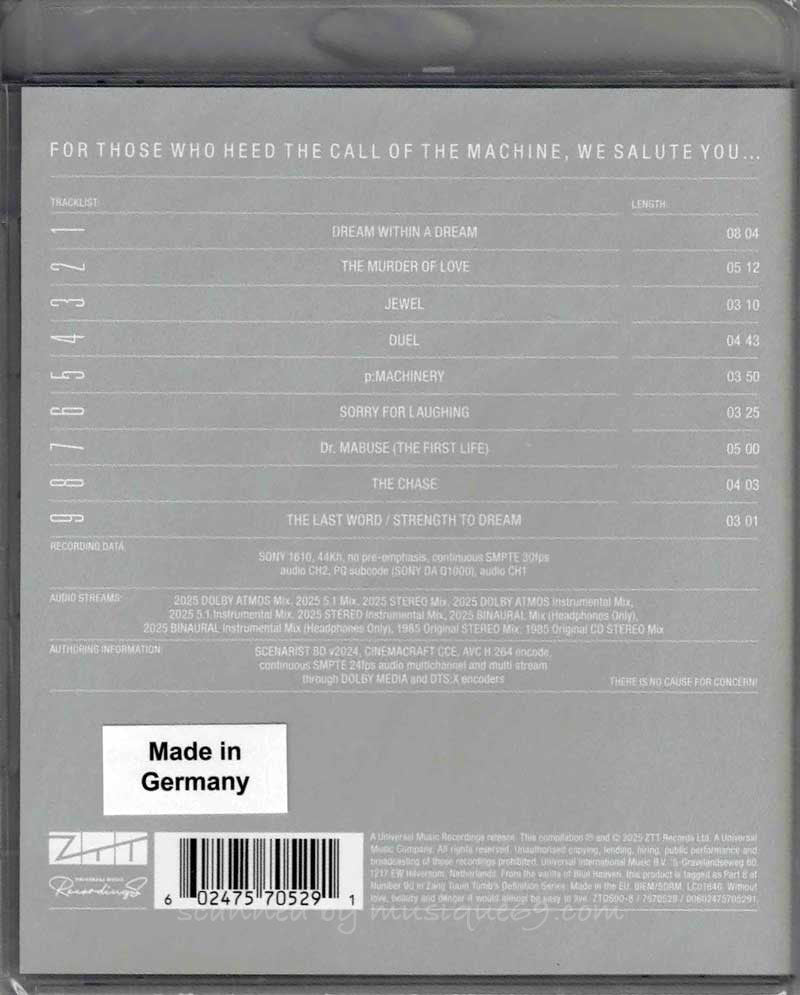 Propaganda - A Secret Wish: SDE Surround Series Exclusive Limited Edition Blu-Ray Audio