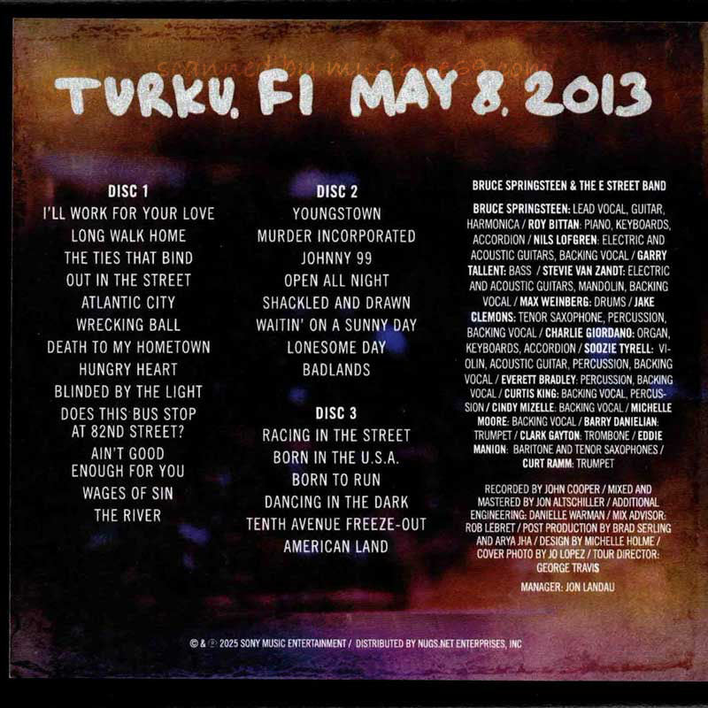 ブルーススプリングスティーン Bruce Springsteen & The E Street Band - Turku, FI | May 8, 2013: US Exclusive Edition (CD)
