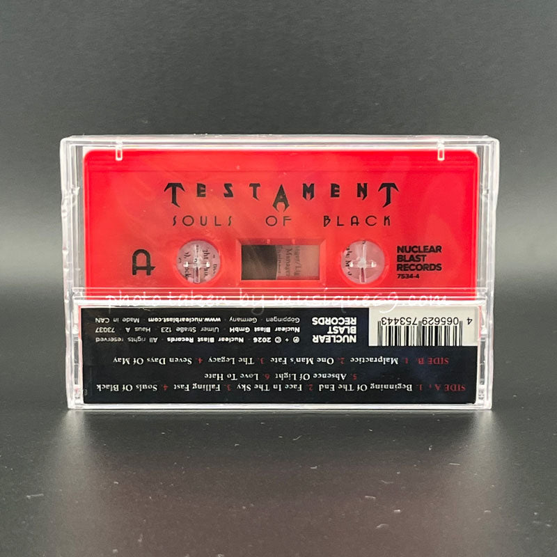 テスタメント Testament - Souls of Black: Red Solid Shell Edition (cassette)