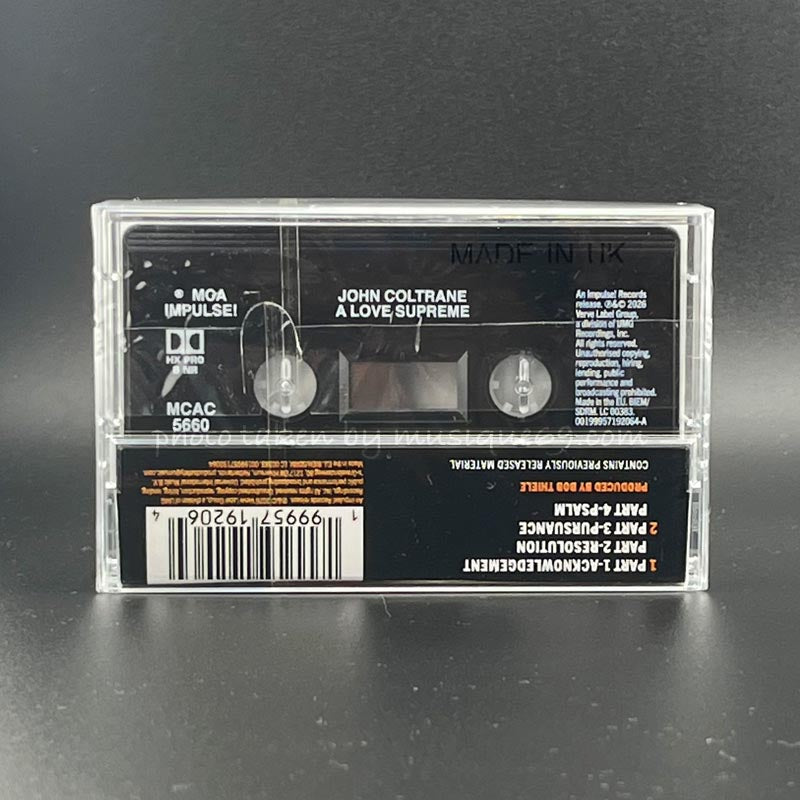 ジョンコルトレーン John Coltrane - A Love Supreme: Exclusive 2026 Reissue/ Remastered Edition (cassette)