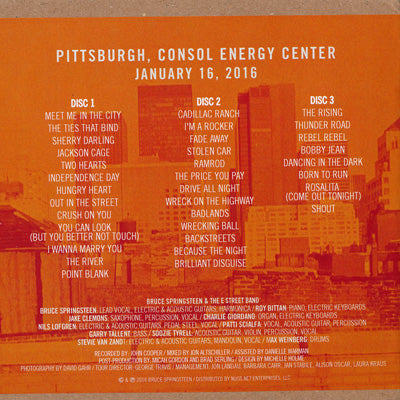 ブルーススプリングスティーン Bruce Springsteen & The E Street Band - The River Tour: Pittsburgh, PA 01/16/2016 (CD)