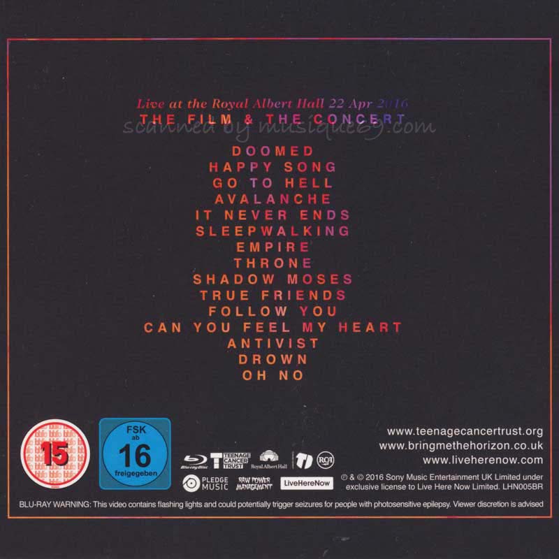 ブリングミーザホライズン Bring Me the Horizon - Live at the Royal Albert Hall (Blu-Ray)