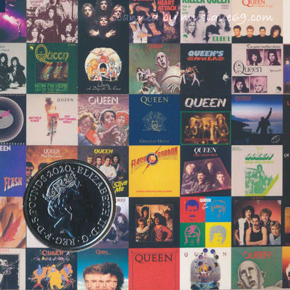 クイーン Queen - Music Legends: Queen £5 Brilliant Uncirculated Coin - Live Limited Edition