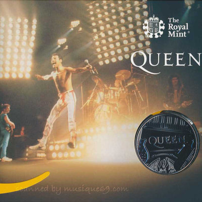 クイーン Queen - Music Legends: Queen £5 Brilliant Uncirculated Coin - Live Limited Edition