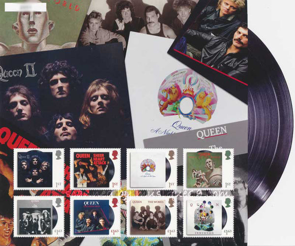 Queen Album Collection Fan Sheet: Limited Edition Stamps – ムジーク・ロック