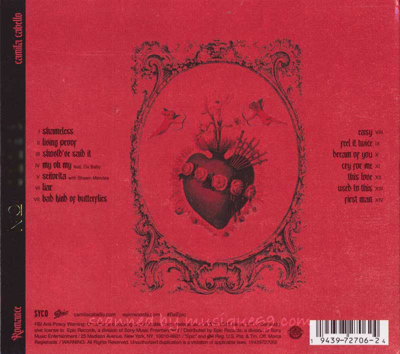 カミラカベロ Camila Cabello - Romance: Exclusive Limited Edition Alternative Cover #1 (CD)
