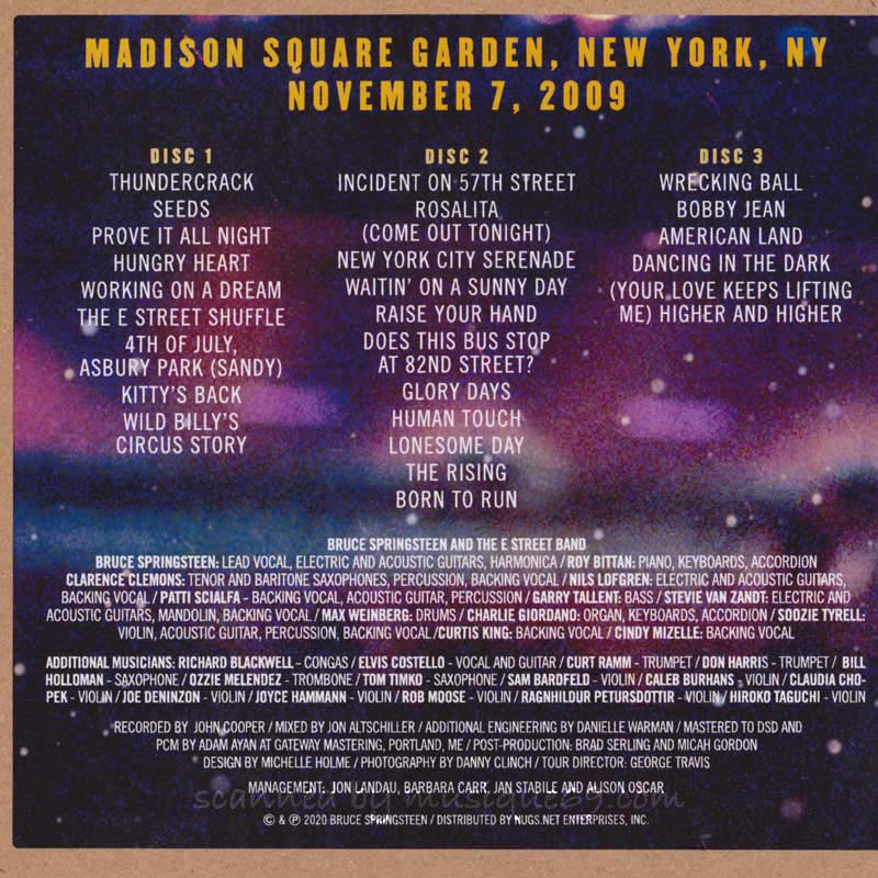 Bruce Springsteen & The E Street Band - MSG 11.07.09: US Exclusive Edition (CD)