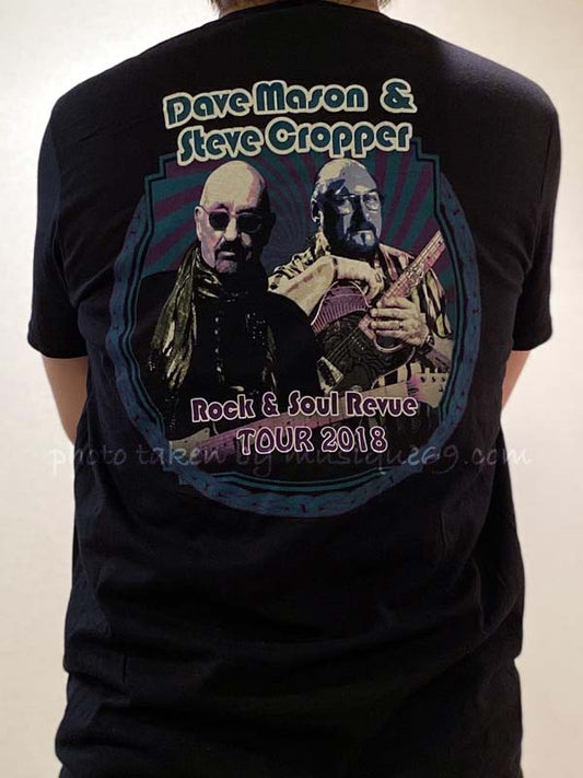 デイヴメイスン Dave Mason & Steve Cropper - Rock & Soul Revue Tour 2018 T-shirt: M-size