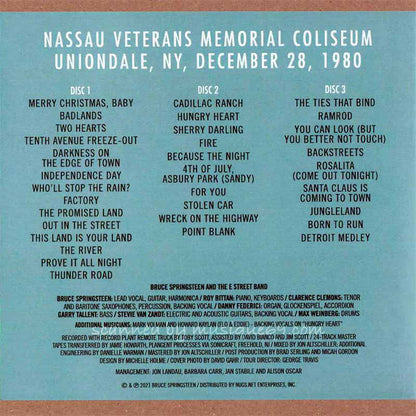 Bruce Springsteen & The E Street Band - Nassau Veterans Memorial Coliseum, NY 12/28/80: US Exclusive Edition (CD)