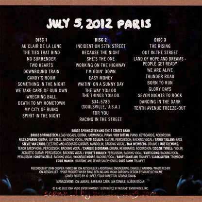 ブルーススプリングスティーン Bruce Springsteen & The E Street Band - July 5, 2012 Paris: US Exclusive Edition (CD)