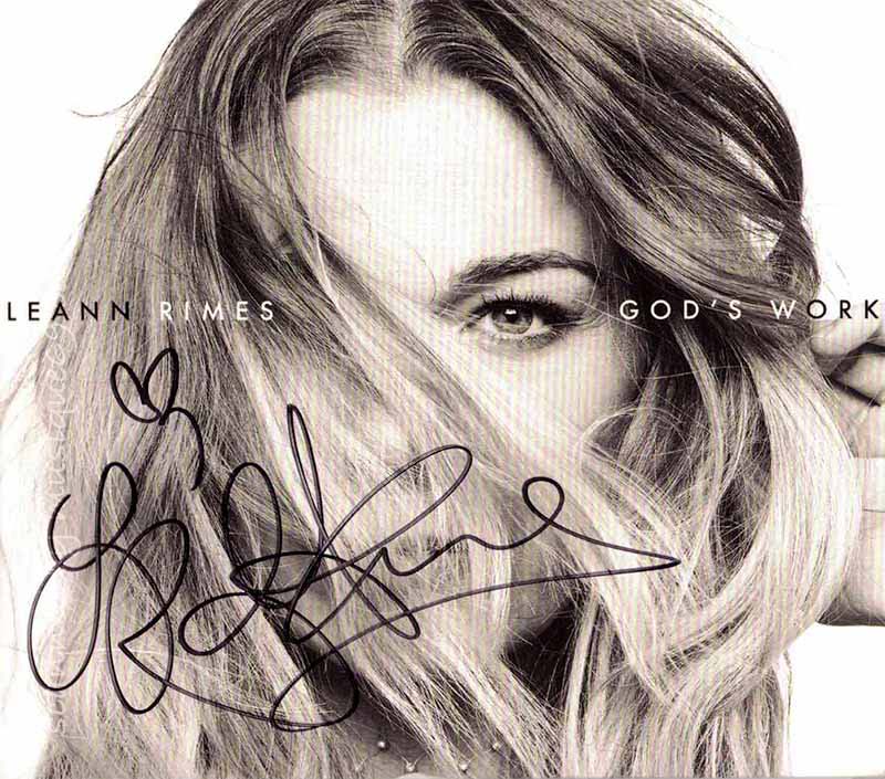リアンライムス LeAnn Rimes - God's Work: Exclusive Autographed Edition (CD ...