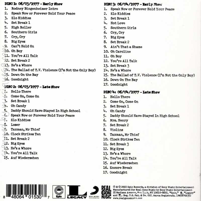 チープトリック Cheap Trick - Live at the Whisky 1977: 4-CD Set Limited Edition of 2000 (CD)