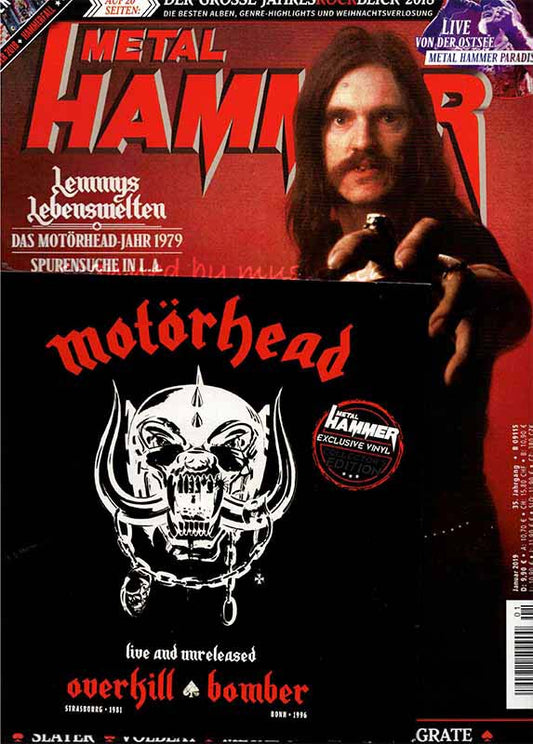 モーターヘッド Motorhead - Overkill/ Bomber: Metal Hammer Germany 01/2019 (Book/ Vinyl)