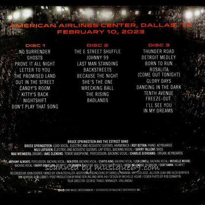 Bruce Springsteen &amp; The E Street Band - American Airlines Center, Dallas, TX, Feb 10, 2023 (CD)